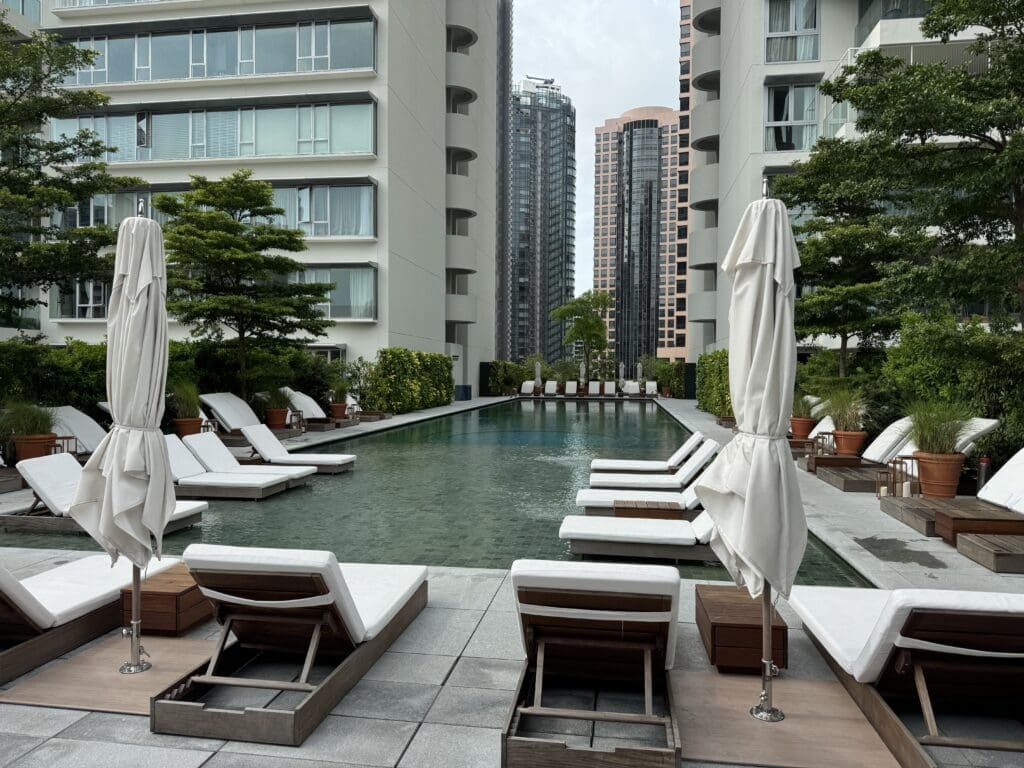 Spacious and inviting pool area on the hotel's rooftop